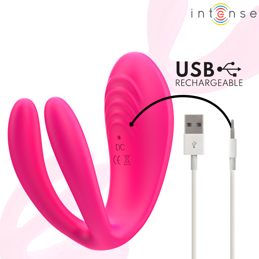 INTENSE - JULIA DOPPIO VIBRATORE STIMOLATORE A MORSETTO CON TELECOMANDO